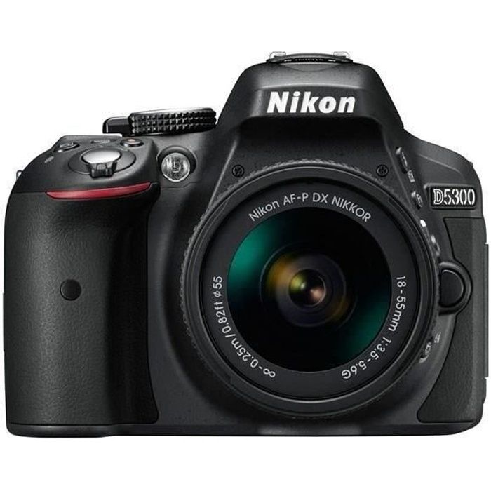 NIKON D5300 Appareil photo reflex Debutant avec objectif Noir AF P 18 55VR