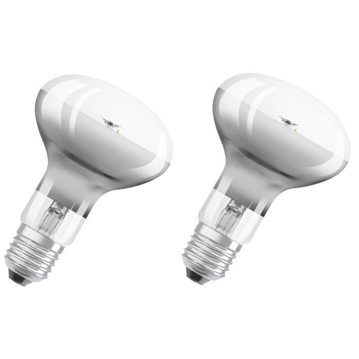 OSRAM Lot de 2 Ampoules Spot LED R80 E27 4 W équivalent à 32 W blanc chaud
