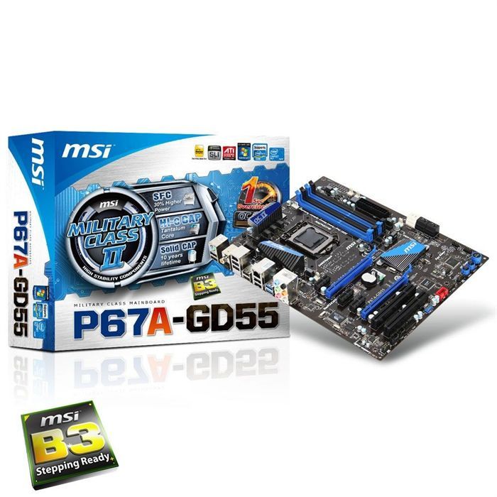 MSI P67A GD55 B3   Carte mère socket LGA 1155   Chipset Intel P67   4