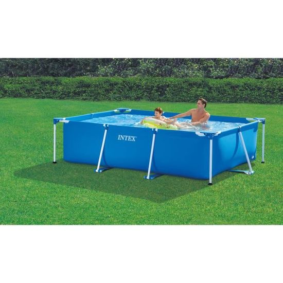 Intex Kit Piscine Rectangulaire Tubulaire 300 X 200 X 75 Cm