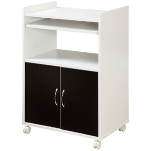 Exceptionnel Meuble Rangement Cuisine Pas Cher #9: DESSERTE - BILLOT EASY Desserte De Cuisine L 60 Cm - Blanc Et Noir. U2039u203a Exceptionnel Meuble Rangement Cuisine Pas Cher #9: DESSERTE - BILLOT EASY Desserte De Cuisine L 60 Cm - Blanc Et Noir. U2039u203a