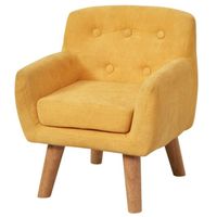FAUTEUIL CHARLOTTE Fauteuil enfant pieds bois chêne - Tissu FAUTEUIL CHARLOTTE Fauteuil enfant pieds bois chêne - Tissu