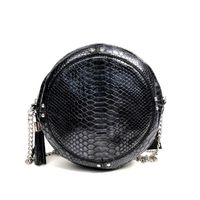 SACOCHE KINSTON - Sac TAMBOURIN Noir SACOCHE KINSTON - Sac TAMBOURIN Noir