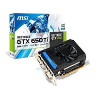 CARTE GRAPHIQUE INTERNE MSI GeForce GTX 650 Ti 2Go CARTE GRAPHIQUE INTERNE MSI GeForce GTX 650 Ti 2Go