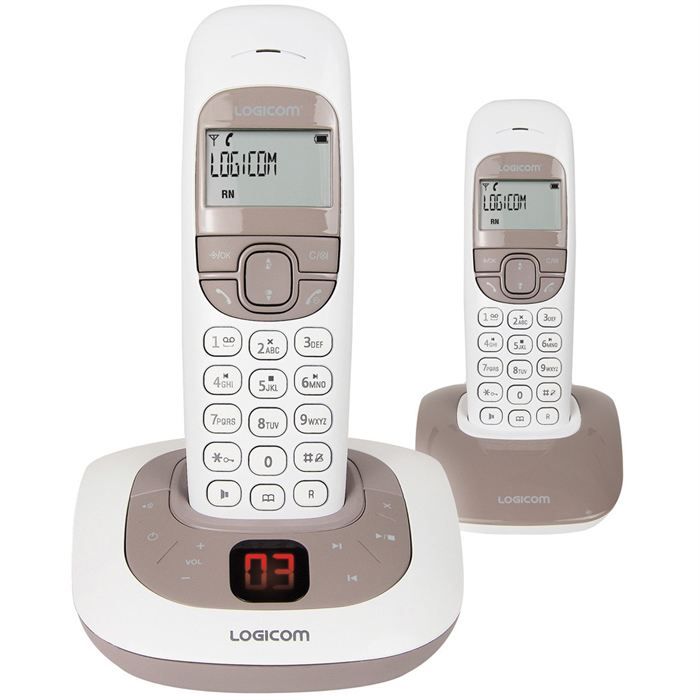 LOGICOM SOLY 255T Taupe   Achat / Vente TELEPHONE FIXE LOGICOM SOLY