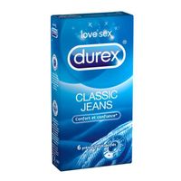 PRÉSERVATIF Durex Jeans 6 Préservatifs PRÉSERVATIF Durex Jeans 6 Préservatifs