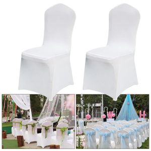 HOUSSE DE CHAISE HOMDOX Blanc Housse de chaise 100pcs / couverture 