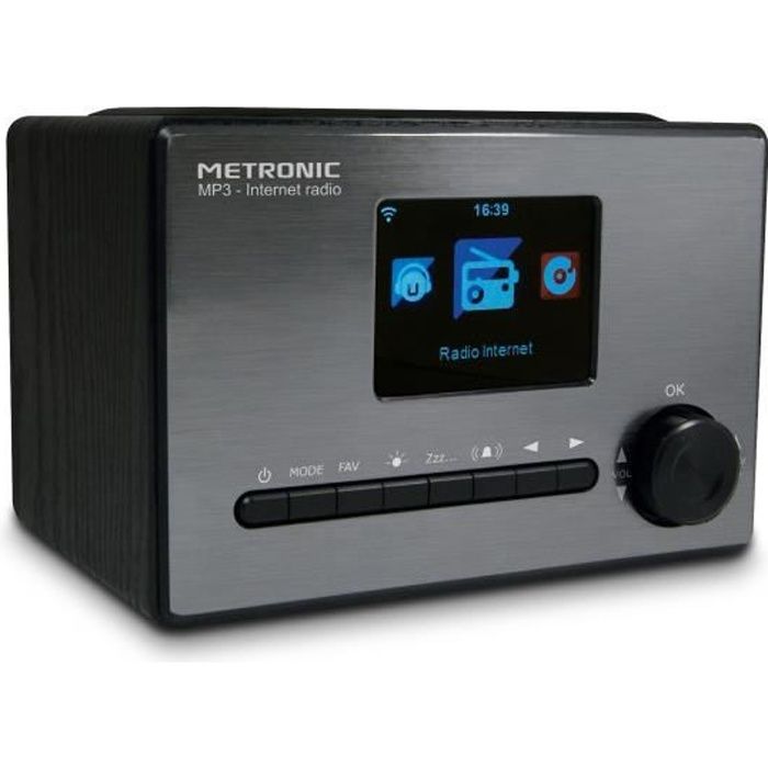 METRONIC 477260 Radio connecté - Noir et gris