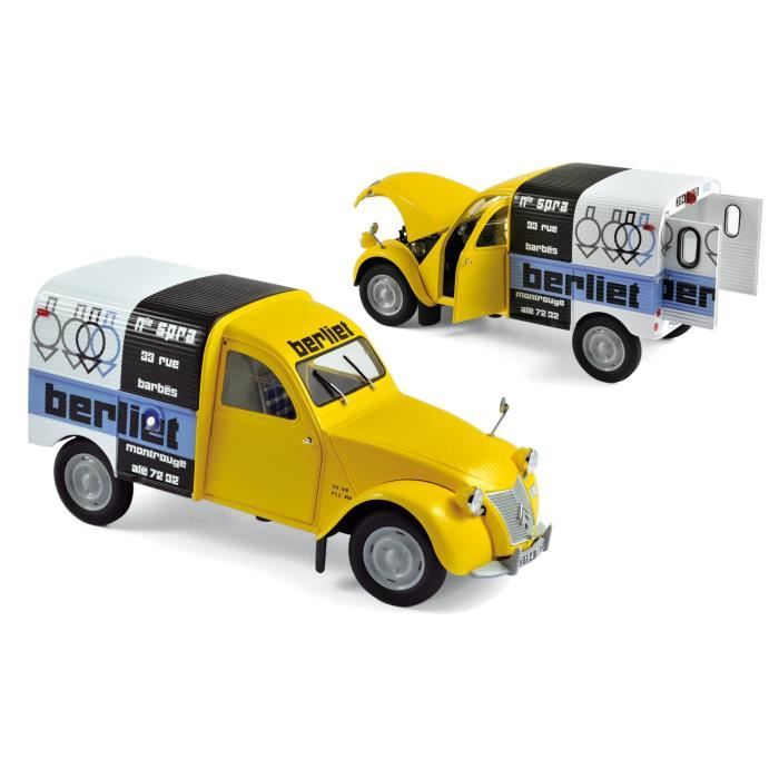 NOREV Voiture de collection 1:18 Citroën 2CV 2 chevaux Fourgonnette 1956 Assistance Berliet