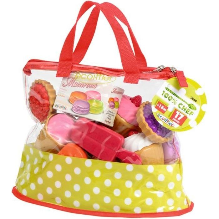 Dînette Garnie Ecoiffier 35 Pièces - Sac Avec Ustensiles De Cuisine Pour Enfants Dès 3 Ans | Fabriqué En France