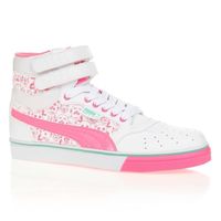 BASKET PUMA Baskets Sky Li Hi - Enfant Fille - Blanc et R BASKET PUMA Baskets Sky Li Hi - Enfant Fille - Blanc et R