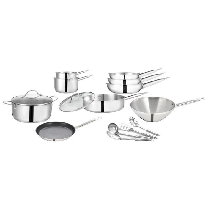 ART&CUISINE Set 15 pièces tous feux dont induction