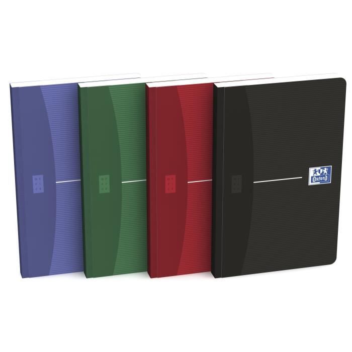OXFORD Carnet broché Spl 9 x 14 cm - 192 pages - Petits carreaux Office Essentials