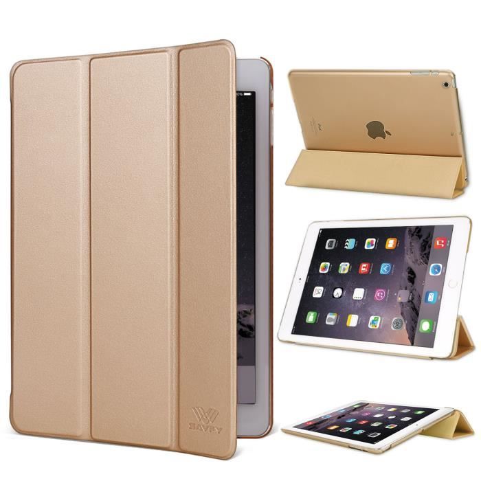 Housse Coque iPad mini 1/2/3 Smart Cover Doré Prix pas