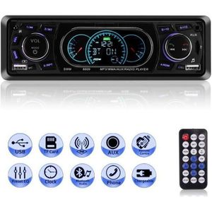 LETOUCH Autoradio Voiture Stéréo Mains Libres Bluetooth pour voiture Radio FM Lecteur MP3 Lecteur USB / SD / AUX avec télécommande LETOUCH Autoradio Voiture Stéréo Mains Libres Bluetooth pour voiture Radio FM Lecteur MP3 Lecteur USB / SD / AUX avec télécommande