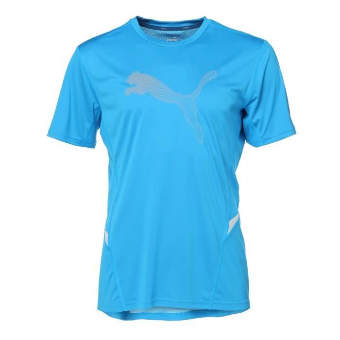 PUMA T-shirt NightCat Manches courtes - Homme - Bleu