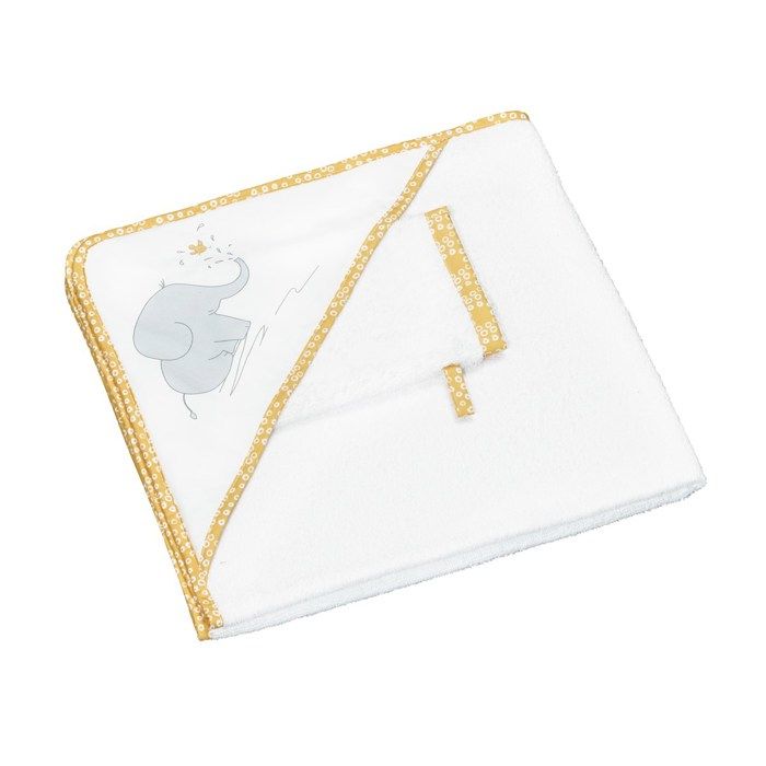 Babyprice - Eli & Zeli - Cape de bain et gant