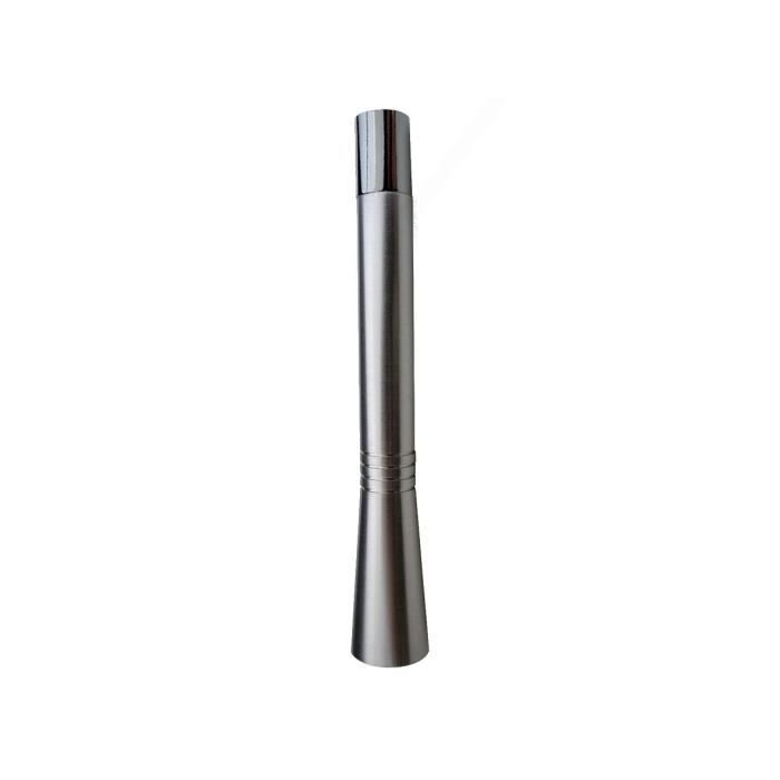 Antenne chromée 10 cm - Aluminium poli - Argent
