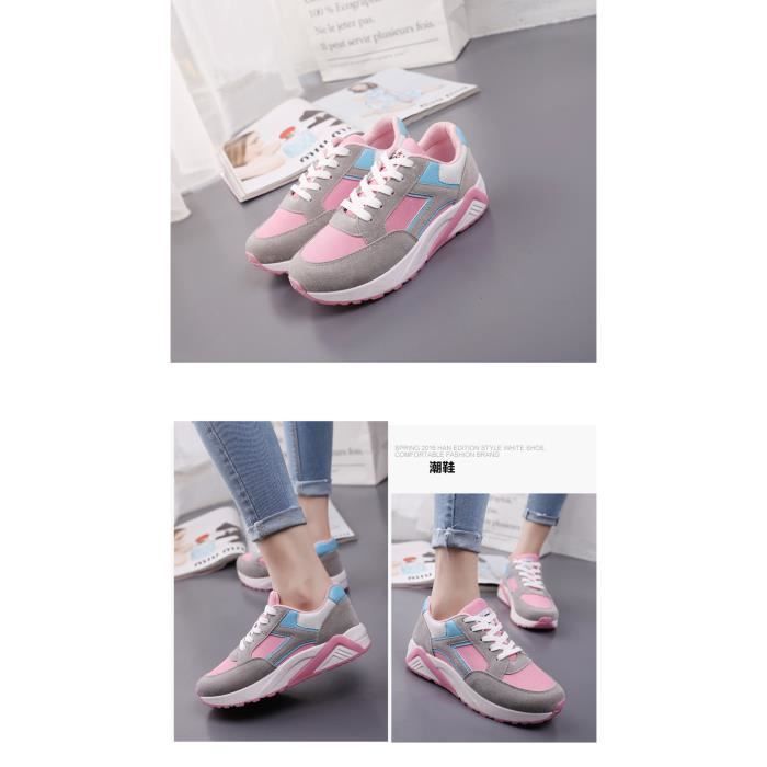 Femme Pour rose Fond De Chaussures Course Baskets Pais gris Noir Sport TAIpqtw