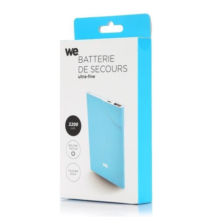 WE Batterie externe 3200mAh 1 port USB 1A