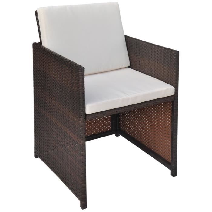 Magnifique Chaise de salle a manger 2 pcs 52x56x85cm Resine tressee ... Magnifique Chaise de salle a manger 2 pcs 52x56x85cm Resine tressee ...