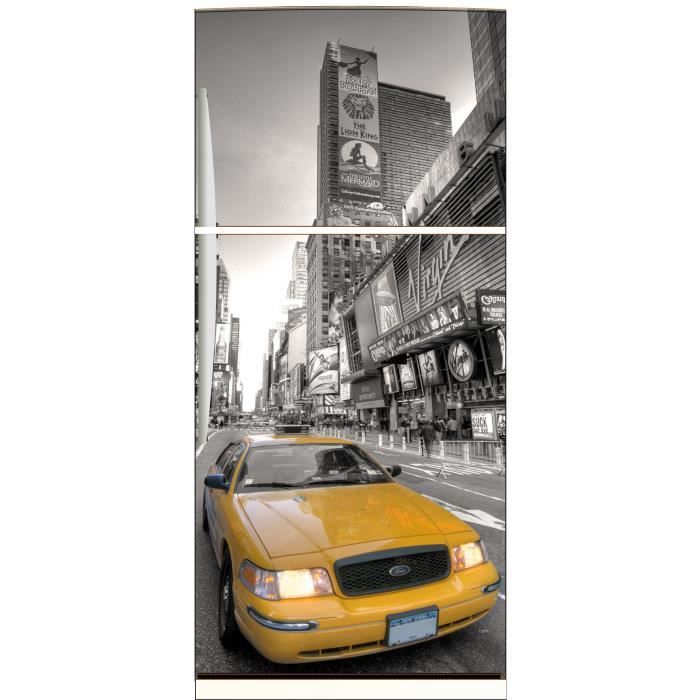 Sticker frigo déco cuisine New York Taxi jaune ... - Achat / Vente ... Sticker frigo déco cuisine New York Taxi jaune ... - Achat / Vente ...