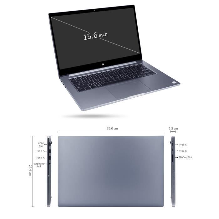 Xiaomi Mi Notebook Pro 15,6 pouces 8Go RAM 256Go3