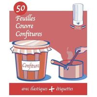 BOCAUX Cellophane couvre confiture - Vendu par 50 BOCAUX Cellophane couvre confiture - Vendu par 50