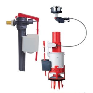 WIRQUIN Mécanisme double chasse ? câble Easy Clic avec robinet flotteur Jollyfill