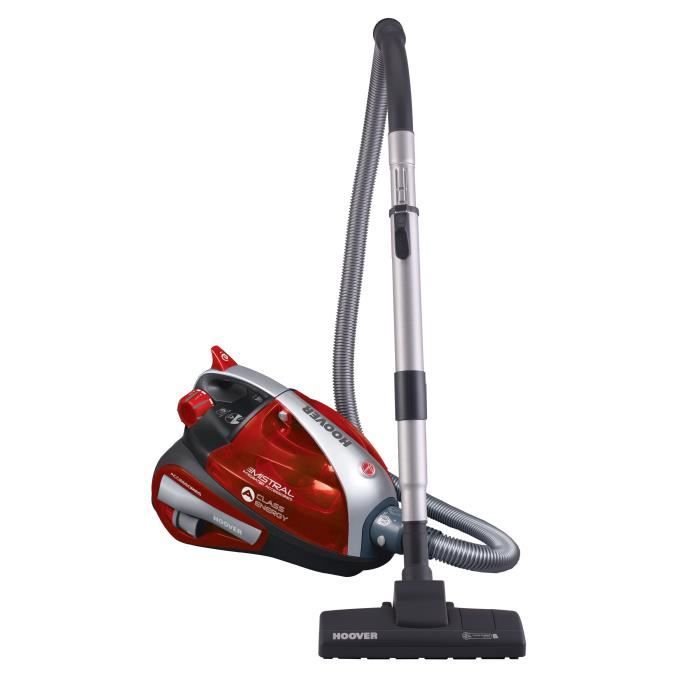 HOOVER MI70_MI30 Aspirateur traîneau sans sac Mistral - 700W - 85 dB - A - Rouge