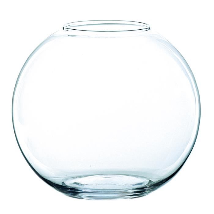 Vase rond en verre Achat / Vente pas cher