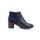Bottines à talon imitation cuir et daim femme
