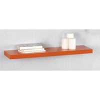 MEUBLE ÉTAGÈRE d'étagère murale en orange "Kubox" fixation invisi MEUBLE ÉTAGÈRE d'étagère murale en orange "Kubox" fixation invisi