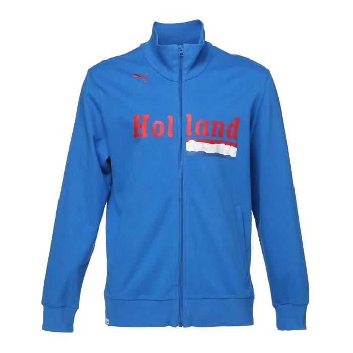 PUMA Veste Zippée Teams Hollande Homme - Bleu