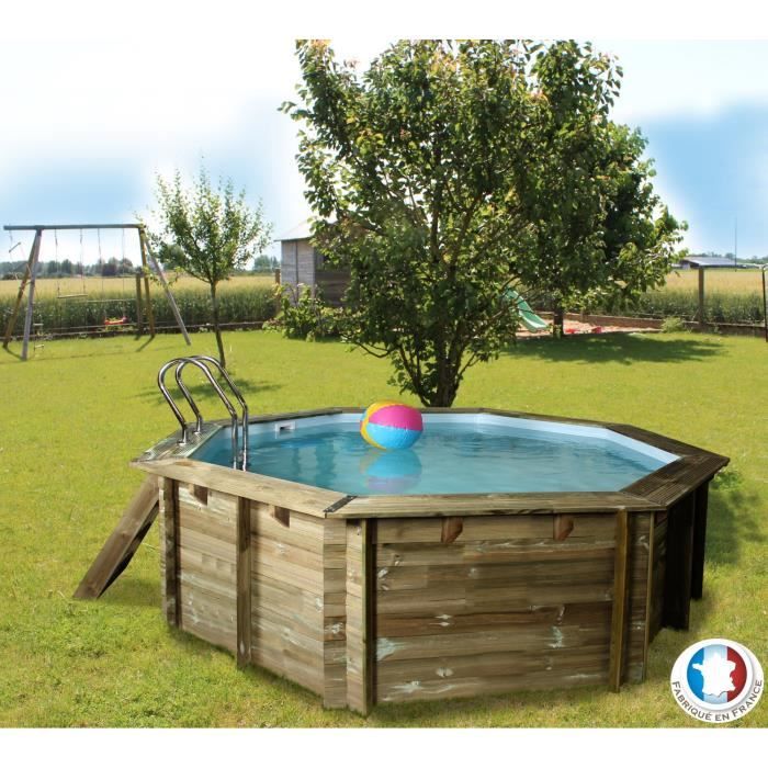 SUNBAY Piscine AMBIA bois ronde Ø 5,11m Hauteur 1,24m