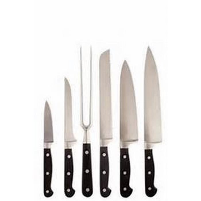 AMEFA Set de 6 couteaux de cuisine Gamme Nice
