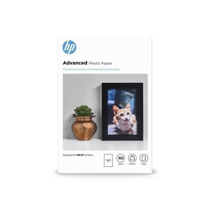 PAPIER HP ADVANCED Q8692a BRILLANT 10x15 150F 250g A6 / 150 feuille glossy 3x 50