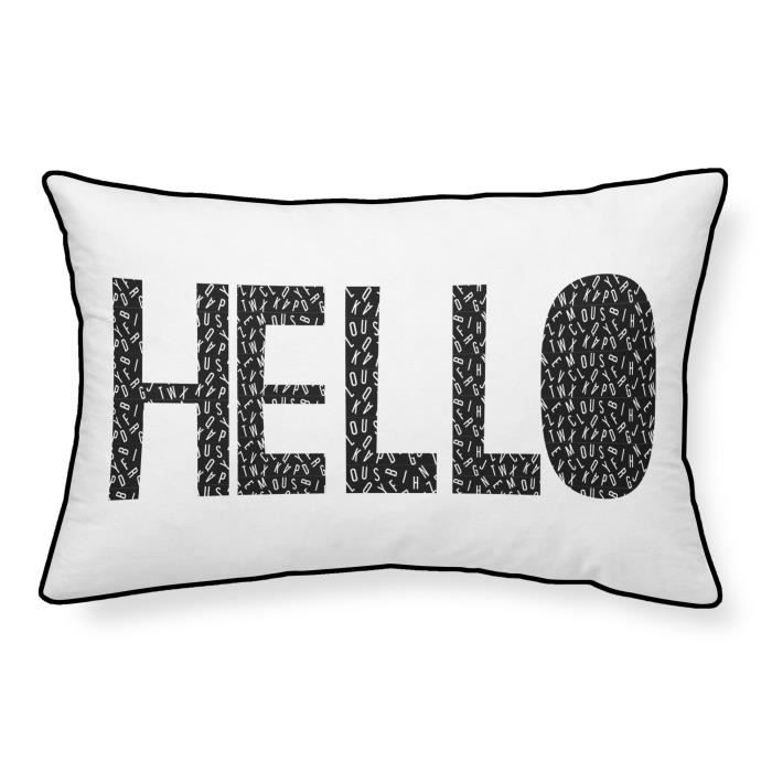 TODAY Coussin 100% coton Hello - 30x50 cm