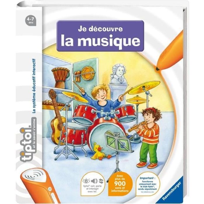 TIPTOI Livre Interactif Je découvre La Musique