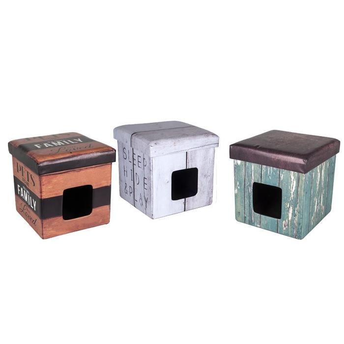 RIGA Home Box Niche tabouret - 38 x 38 x 38 cm - Modèles assortis