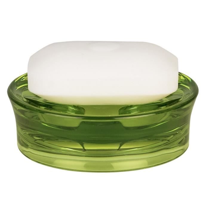 SPIRELLA Porte savon Max Light - 3,5 x 10,5 x 10,5cm - Vert olive