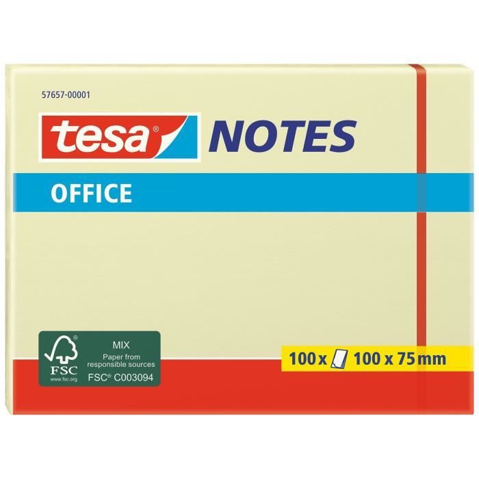 TESA Note adhesive 1 x 100 feuilles 100 mm x 75 mm