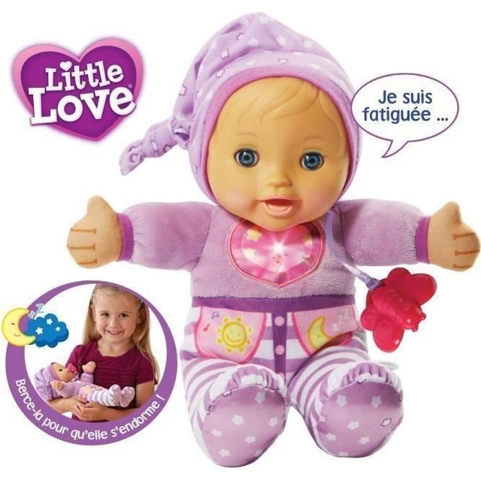 VTECH Poupée LITTLE LOVE - Mon Bébé à Bercer