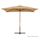 Parasol en bois rectangulaire - 300x200cm - Taupe