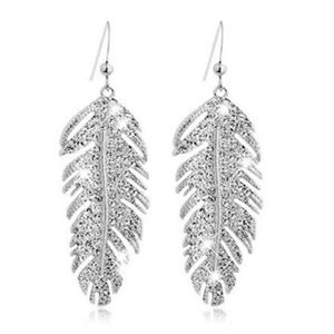 Boucles d oreilles plume argent - Achat / Vente pas cher ...