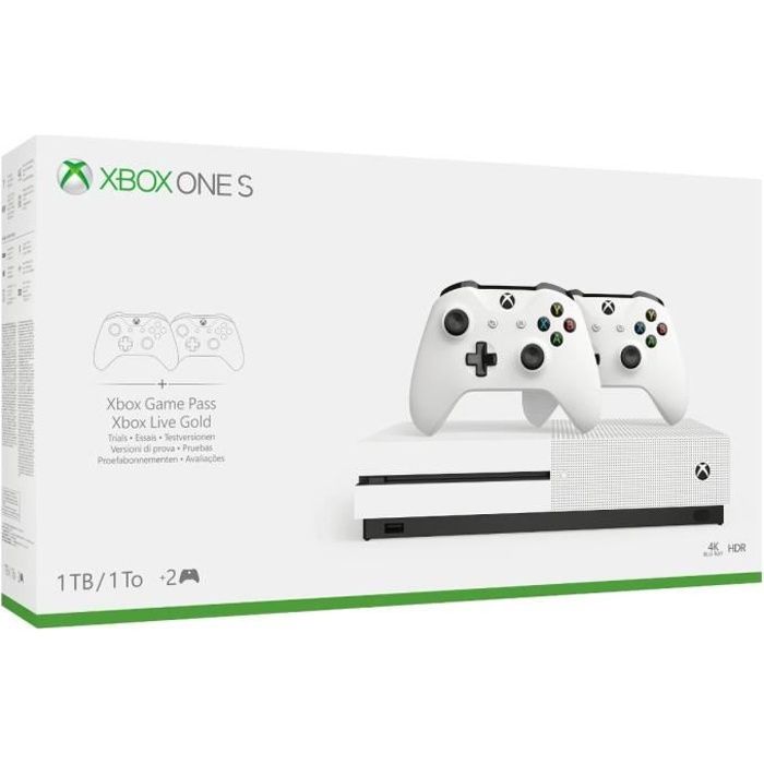 Xbox One S 1To 2 manettes