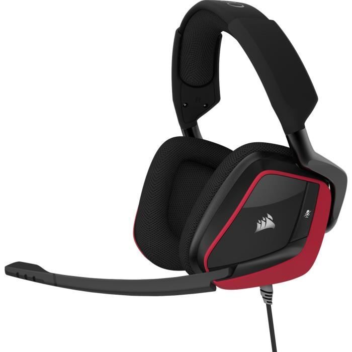 CORSAIR Casque Gaming VOID PRO Surround - Rouge