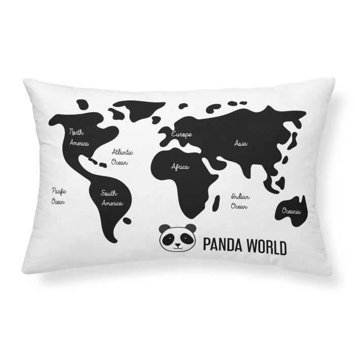 TODAY Coussin 100% coton Map - 30x50 cm