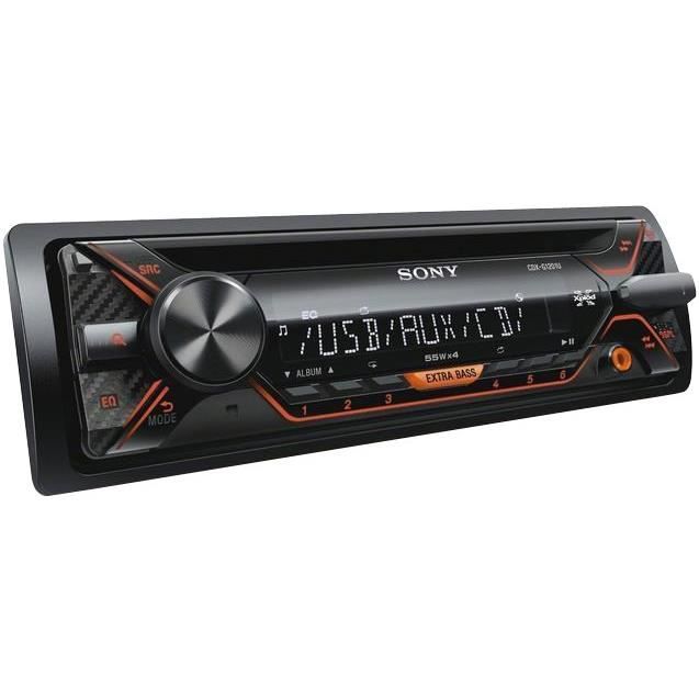 SONY Autoradio MEXN-5200BT Entrée Auxiliaire et USB en Façade Micro Déporté SongPal Dynamic Color 4 x 55 W