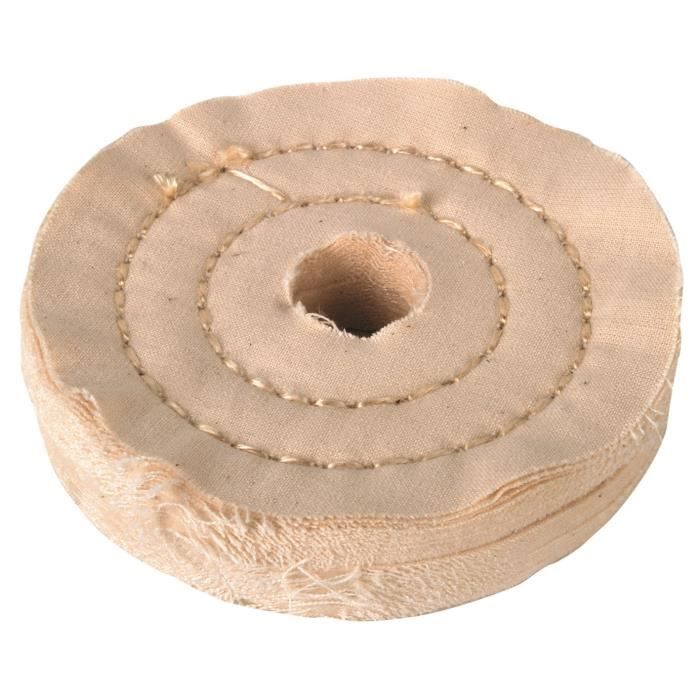 WOLFCRAFT 1 Polissoir coton alésage 22 2mm Ø110x20mm